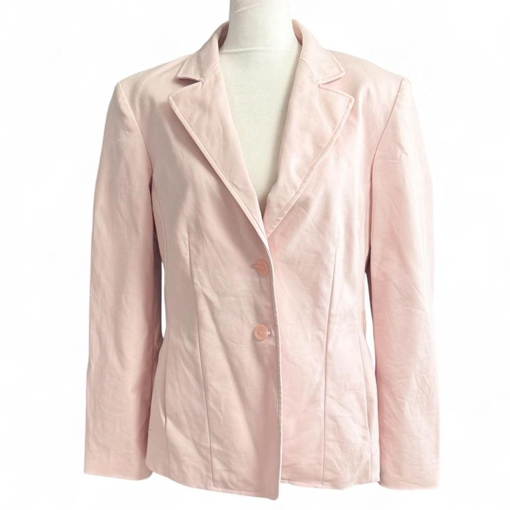 Vintage Talbots Light Pink Blazer Size 8 Classic Spring Jacket